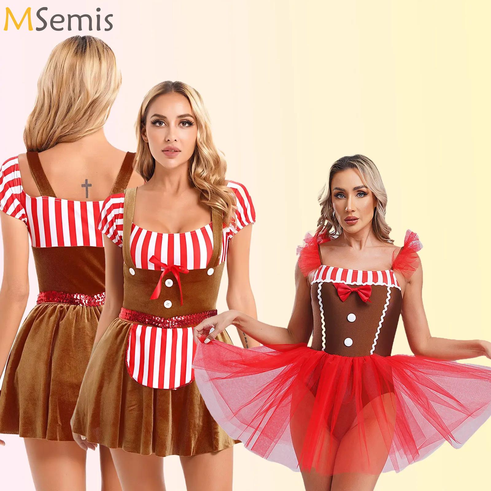 Elf Costume Christmas - Yetişkin Noel Cosplay Kostüm Zencefilli Kurabiye
