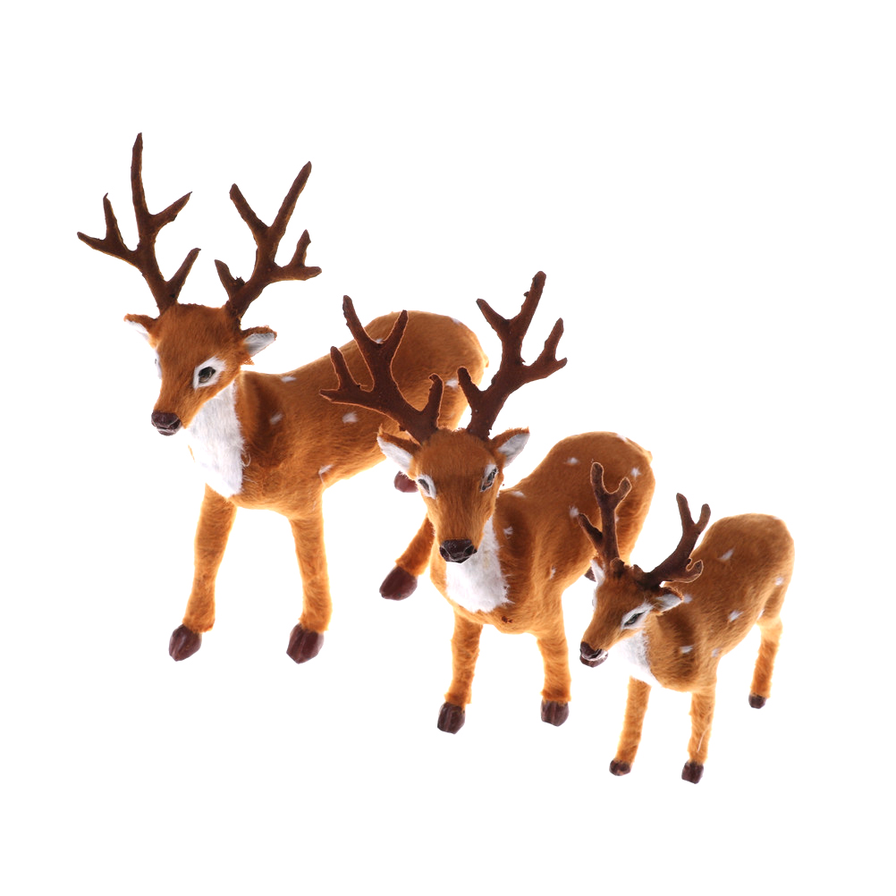 Nutcracker Figurine - Yeni noel simülasyon peluş ren geyiği