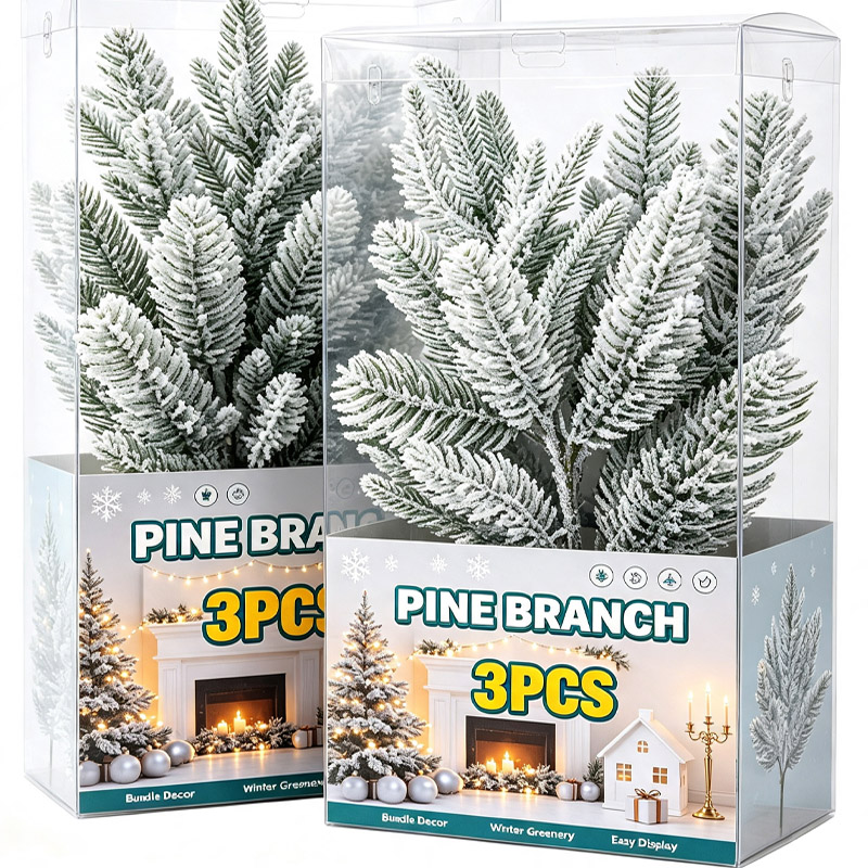 Christmas Tree Artificial - Yapay Noel Çam Dalları Karlı Çam