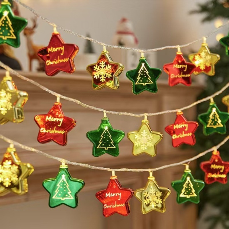 Led Fairy String Lights - 1.5M Noel Topu Yıldız LED Işık