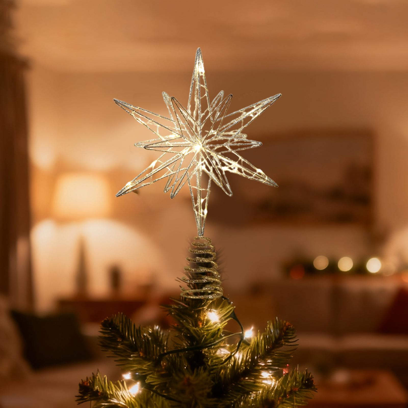 Star Tree Topper - Noel Ağacı Topper Şenlikli Ağaç Tepesi