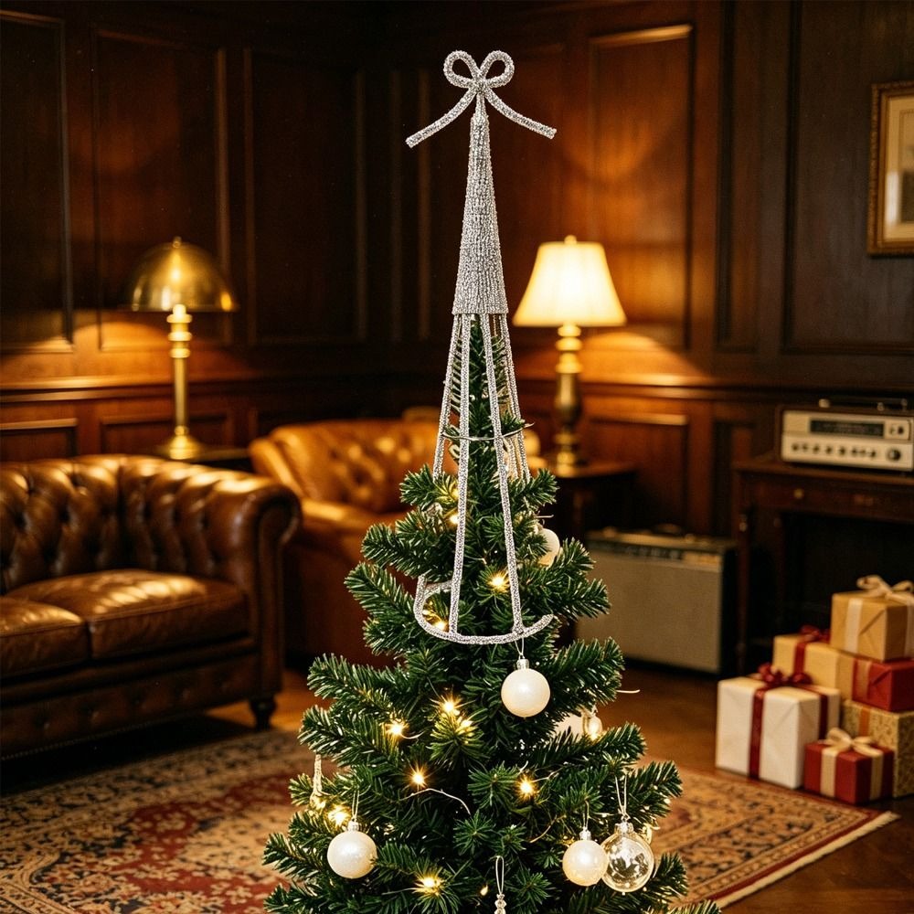 Star Tree Topper - Ferforje Noel Ağacı Tepesi Yıldızı, Rhinestone