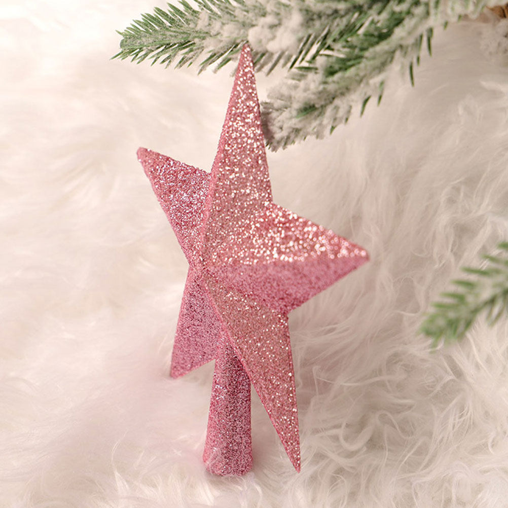 Star Tree Topper - 3 Adet Tatil Noel Süsleri Dekorasyonları
