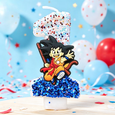 Holiday Candle Set - Dragon Ball Z Temalı Rakam Kek