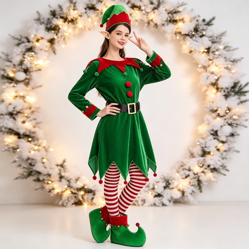 Noel Yeşil Elf Cosplay Elbise  - Elf Costume Christmas incelemesi ve fiyatı