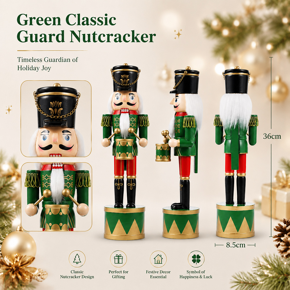 36CM Noel Fındıkkıran Yeni Sti - Nutcracker Figurine incelemesi ve fiyatı