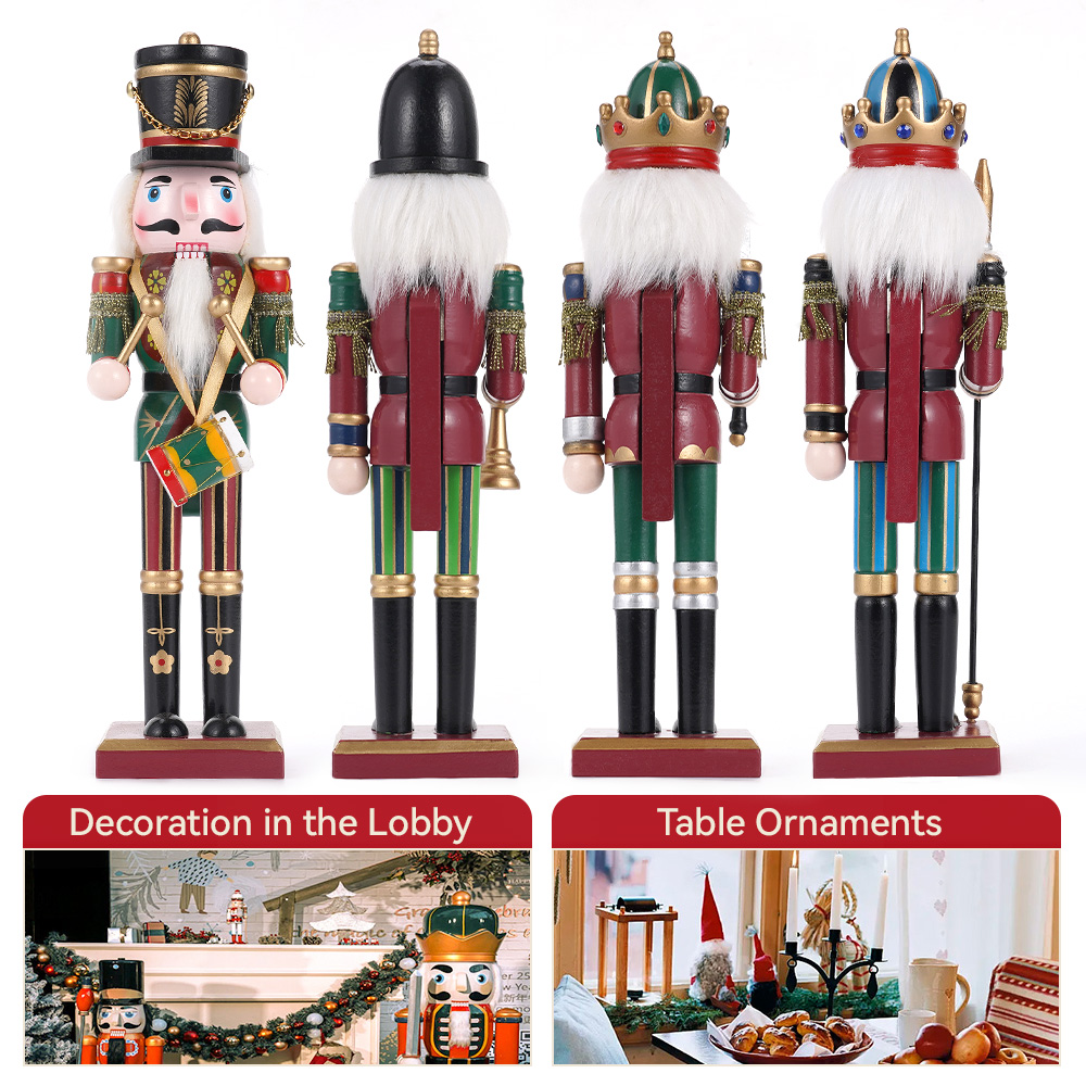 30CM ahşap fındıkkıran noel sü - Nutcracker Figurine incelemesi ve fiyatı