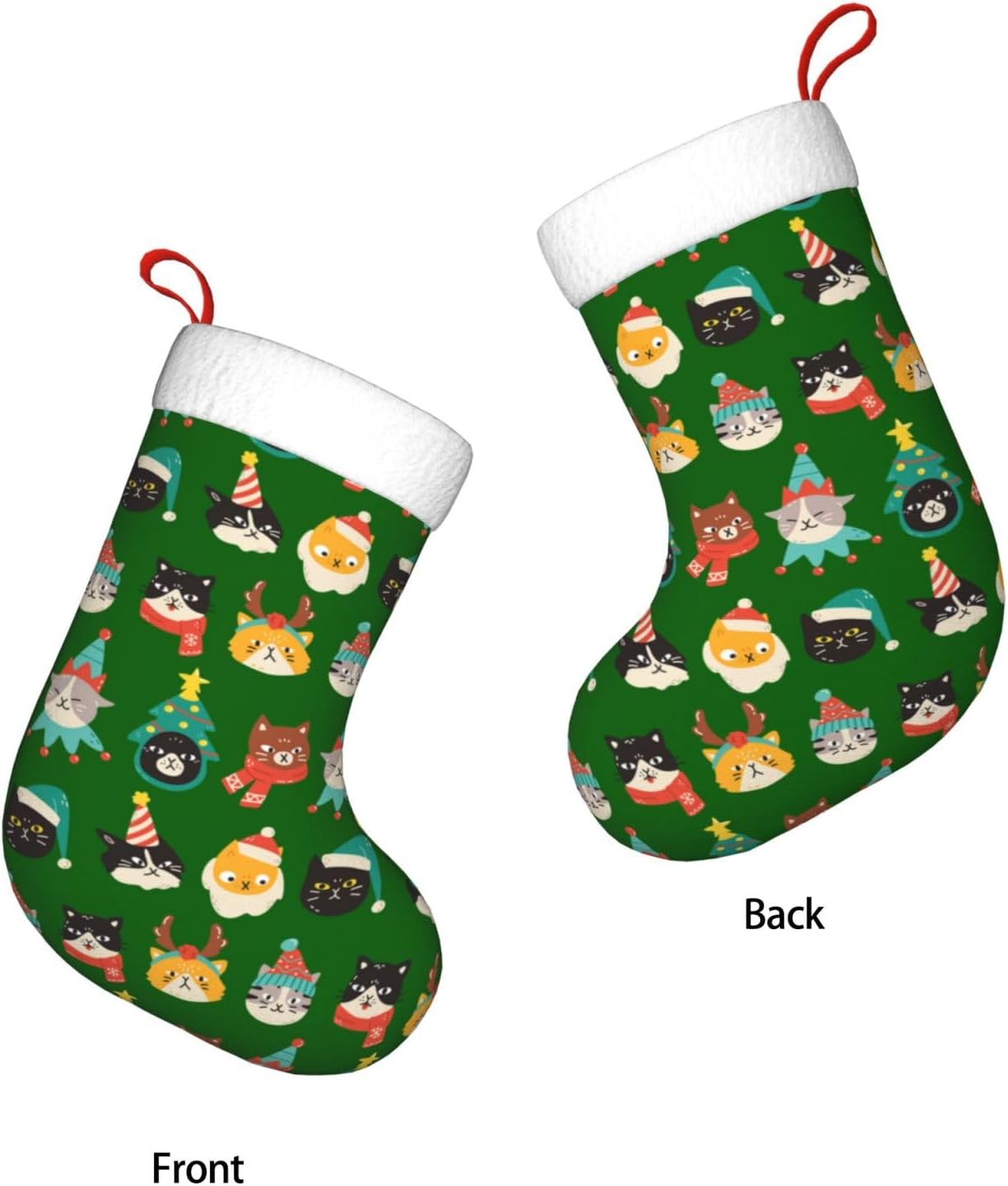 Sevimli Kediler Yeşil Noel Çor - Christmas Stocking Hanging incelemesi ve fiyatı